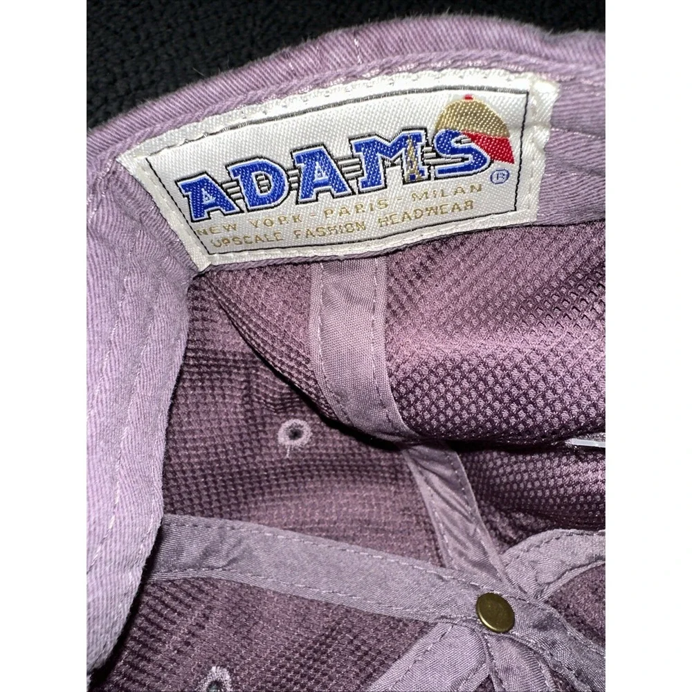 LSU Tigers Embroidered Hat Cap Women's Purple NWT Adams Cool Crown Leather Strap - Picture 8 of 8